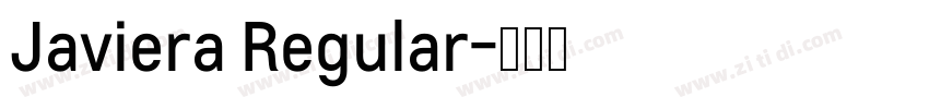 Javiera Regular字体转换